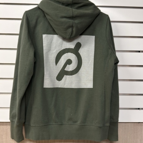 PELOTON APPAREL Official Women's Green Full-Zip Logo Hoodie Jacket Size Large‎ - Picture 2 of 4